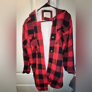 Fashion Nova Teddy Lined Checked Shacket